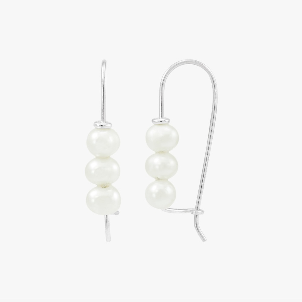 Silpada Drops of Joy Drop Earrings, Pearl